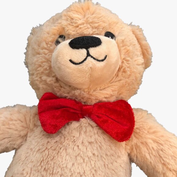 EDI Teddy Bear Tan for Edible Arrangements Red Bow Tie 2017  9" Tall - Picture 5 of 9